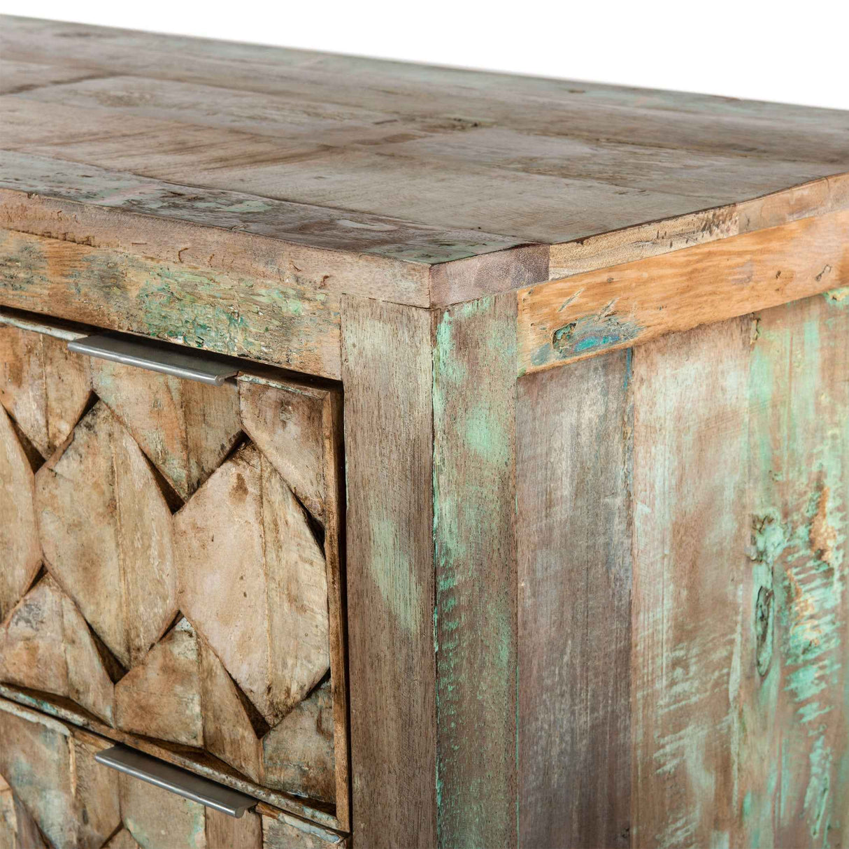 Ibiza 57" Dresser in Vintage Teal Reclaimed Wood by Home Trends & Design at Eve Furniture