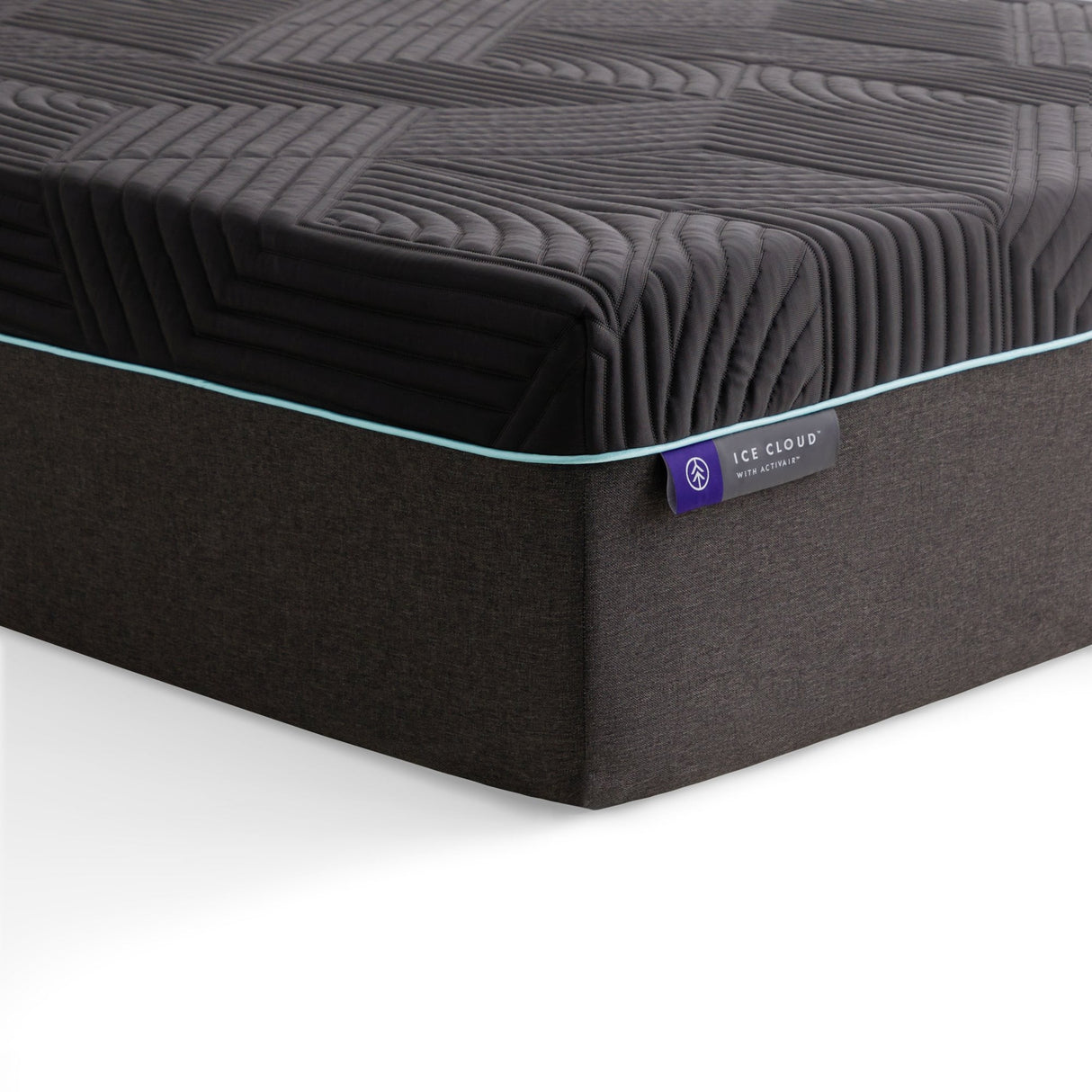Ice Cloud ActivAir Gray Twin XL Mattress by Malouf at Eve Furniture
