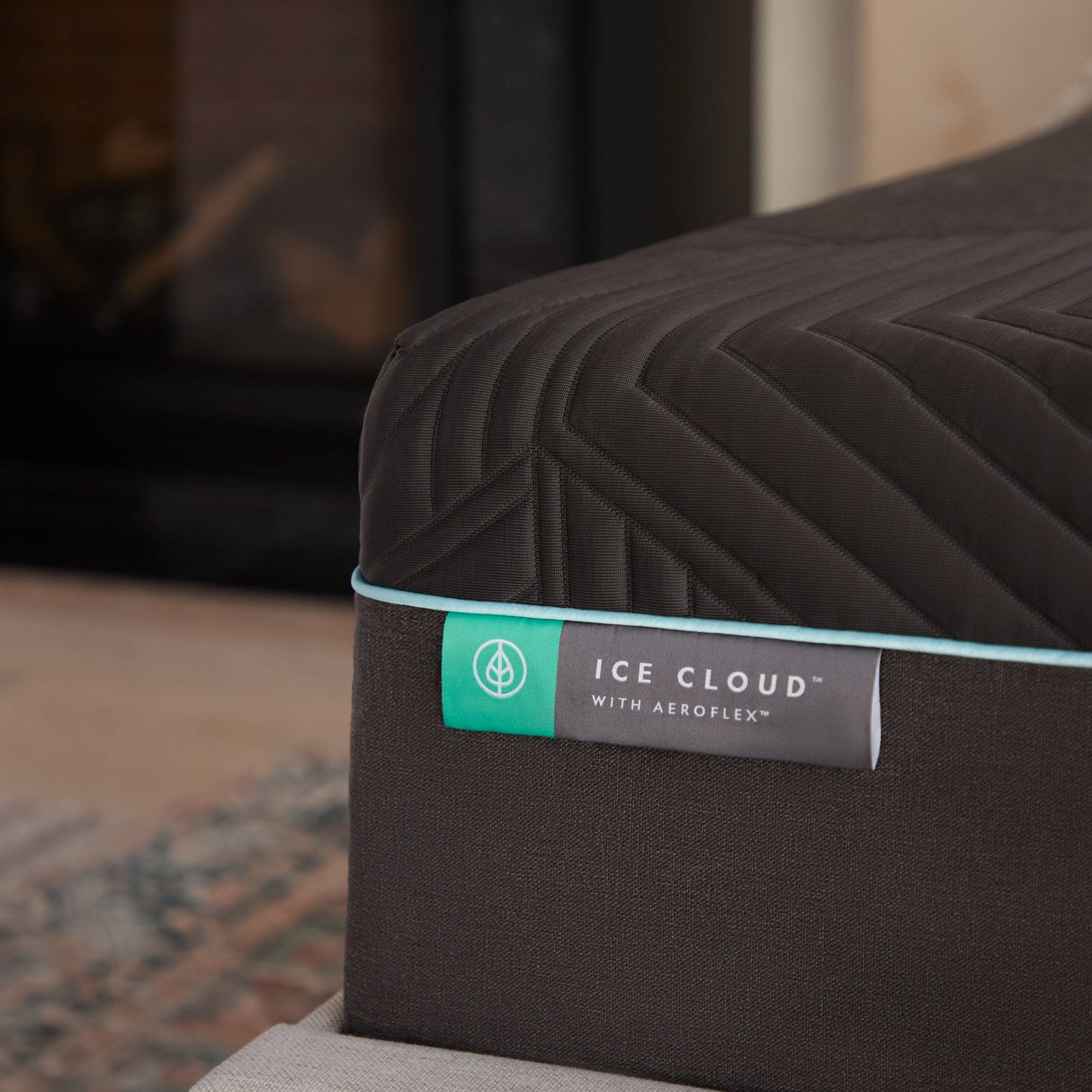 Ice Cloud AeroFlex Gray Twin XL Mattress by Malouf at Eve Furniture