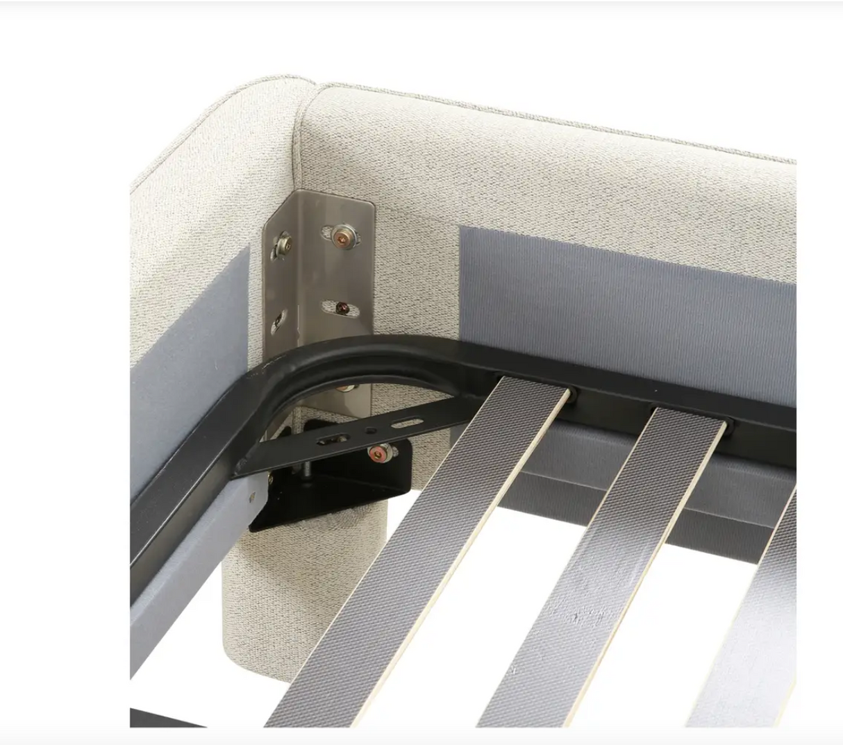 Ichigo King Bed Light Grey by Moe's Home at Eve Furniture