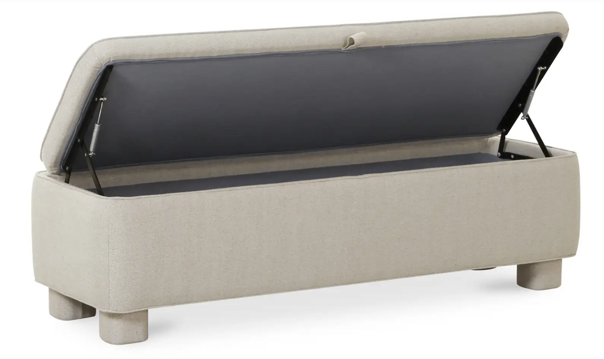 Ichigo Storage Bench Light Grey by Moe's Home at Eve Furniture