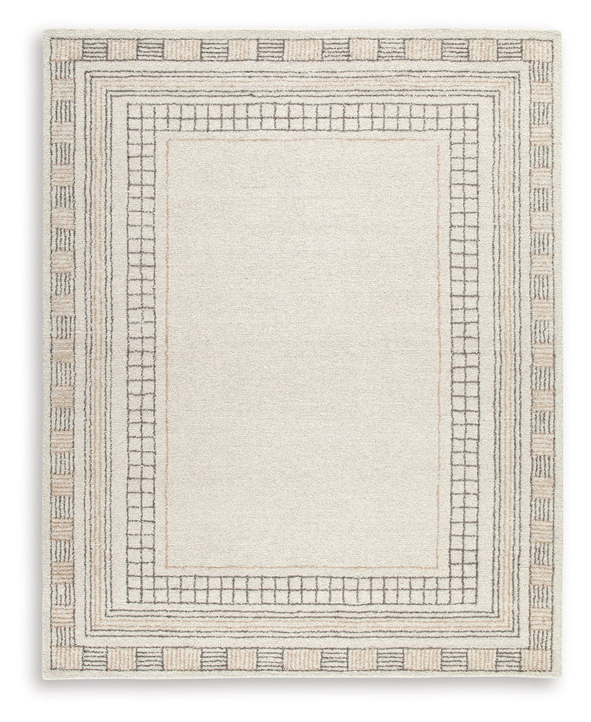 Idaman Taupe/Brown Large Rug by Ashley at Eve Furniture
