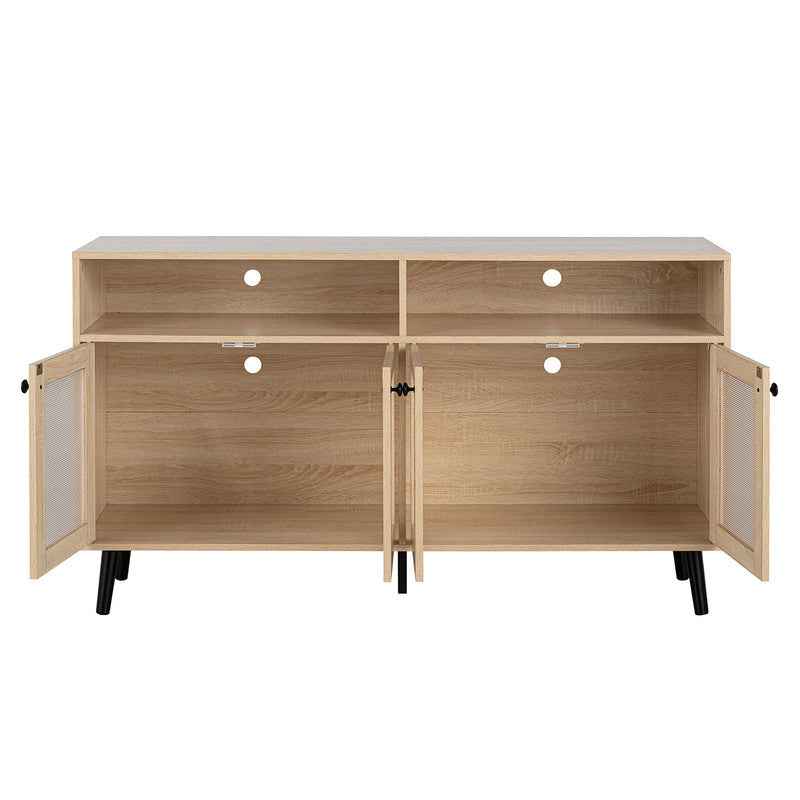 Idanha Natural TV Stand by Furniture of America at Eve Furniture