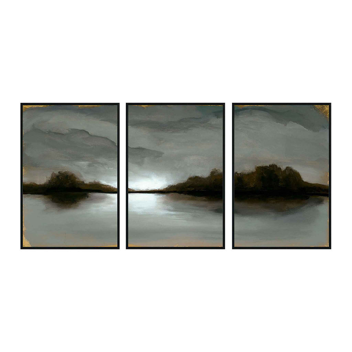 Illuminate Blue Painting 72x36 by Buddy Whitlock (Set of 3) by Classic Home at Eve Furniture