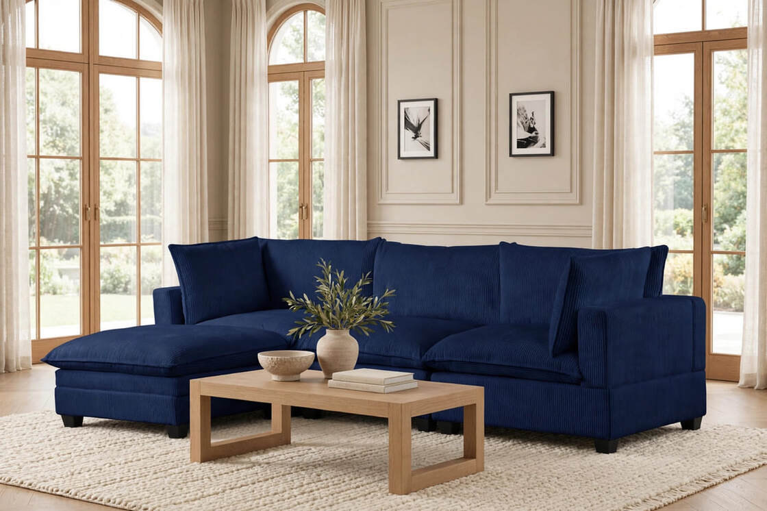 Cloud Blue Modular Sectional by Happy Homes at Eve Furniture