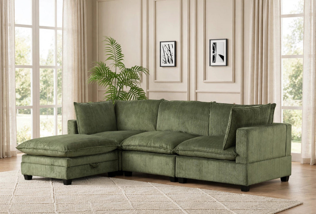 Cloud Olive Modular Sectional by Happy Homes at Eve Furniture