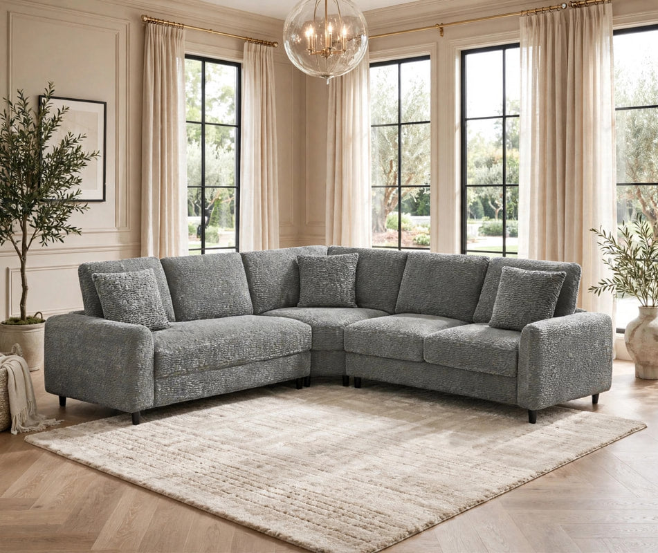 Stella Gray Sectional by Happy Homes at Eve Furniture