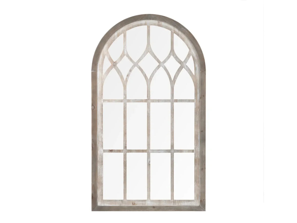 Imitation Gray/Brown Wall Mirror by Crestview at Eve Furniture
