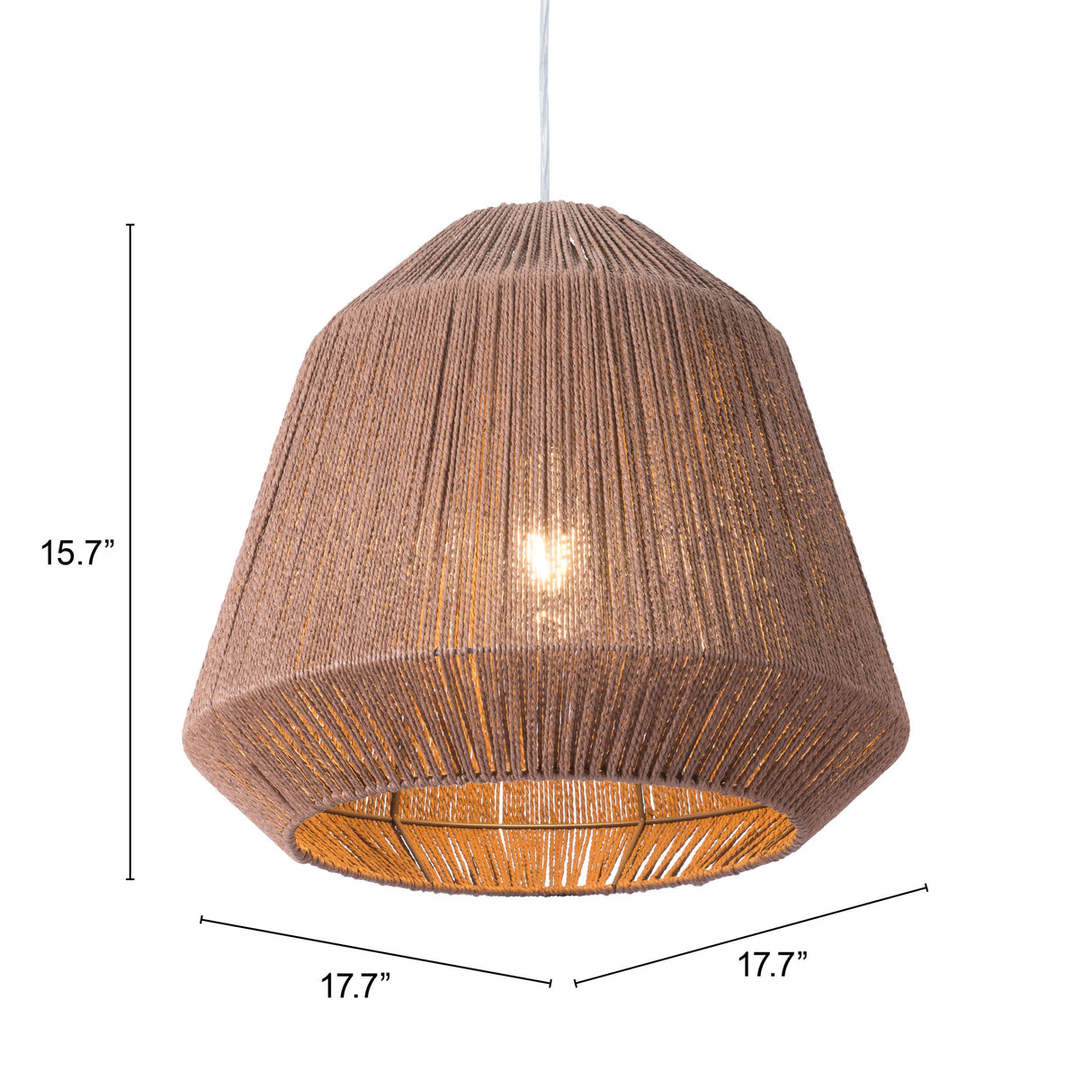 Impala Brown Ceiling Lamp by Zuomod at Eve Furniture