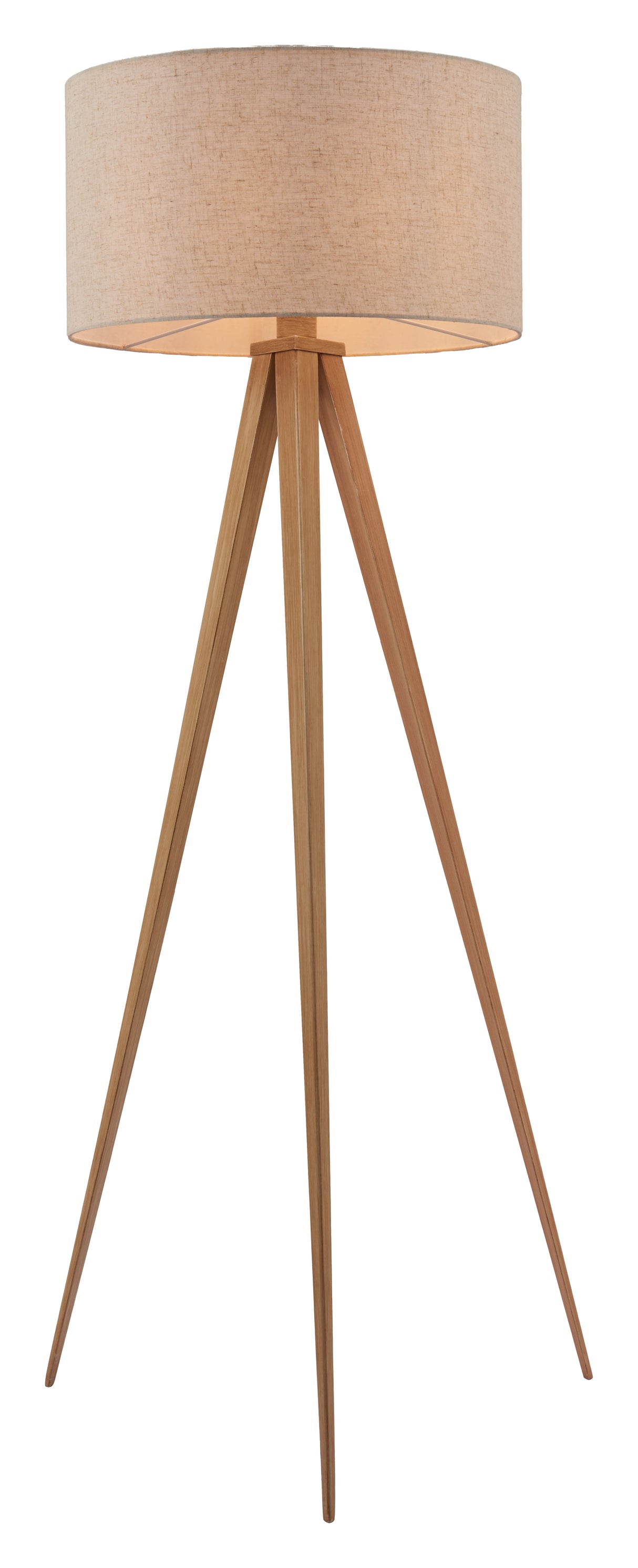 Imperial Beige & Natural Floor Lamp by Zuomod at Eve Furniture