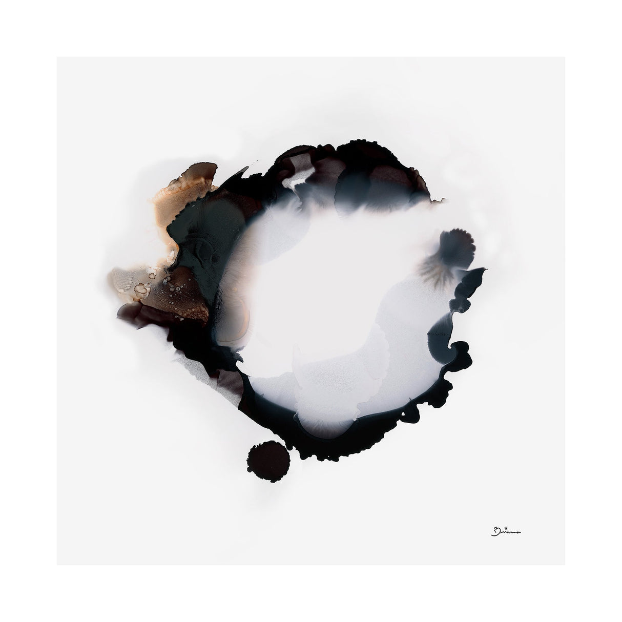 In Memoriam I by Mercana Studio a Hand Embellished Textured Canvas by Mercana at Eve Furniture