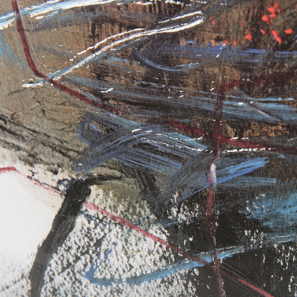 In The Middle I by Natasha Barnes a Hand Embellished Textured Framed Art Print Matted under Glass by Mercana at Eve Furniture