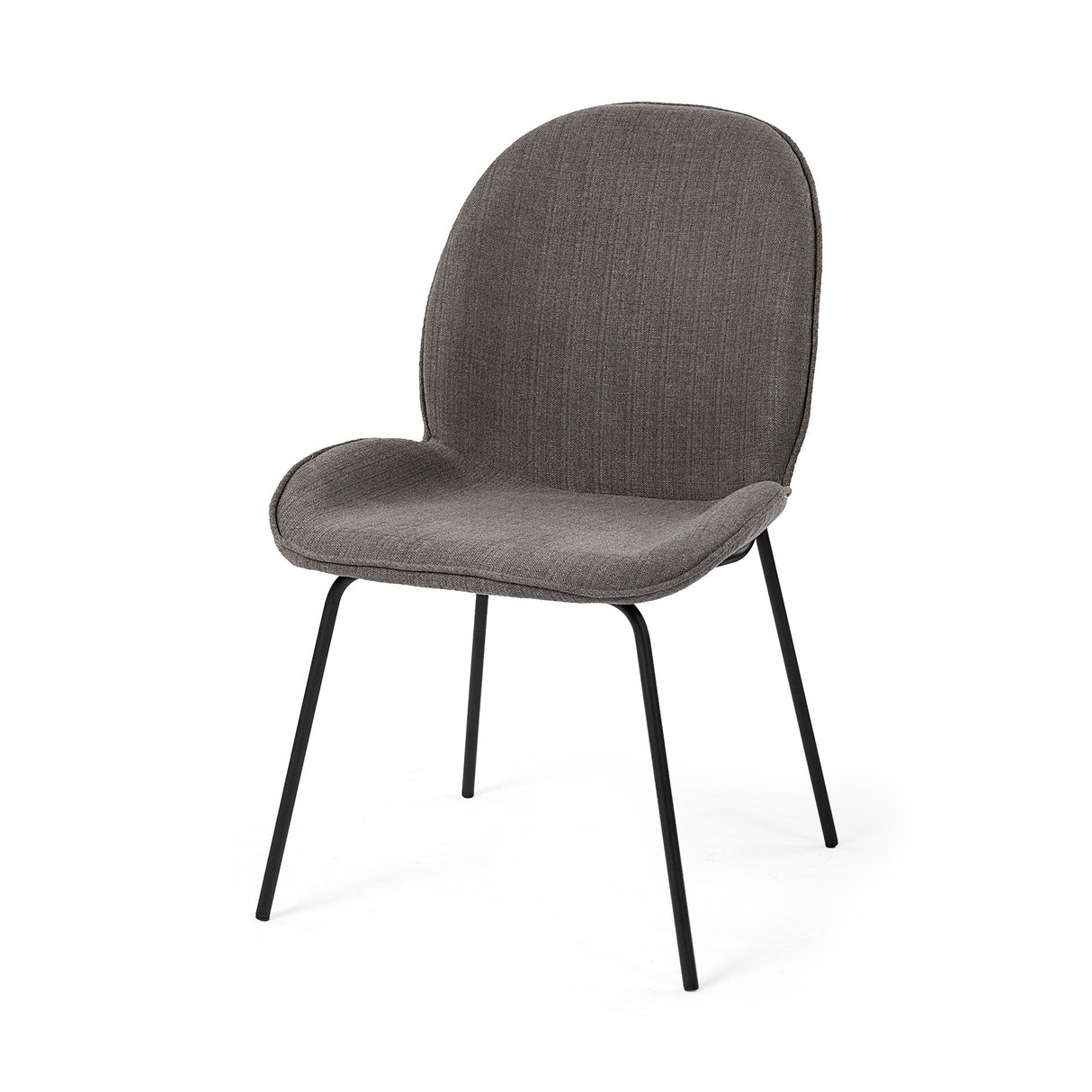 Inala Grey Seat Metal Frame Dining Chair, Set of 2 by Mercana at Eve Furniture