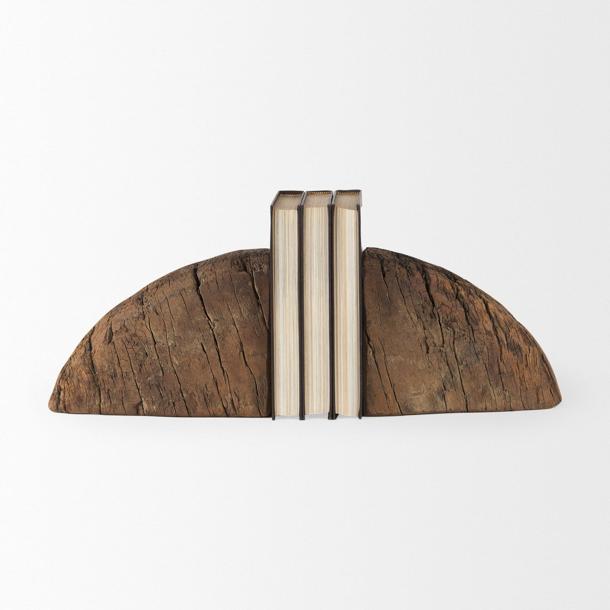 Incana Handmade Reclaimed Wooden Bookends by Mercana at Eve Furniture