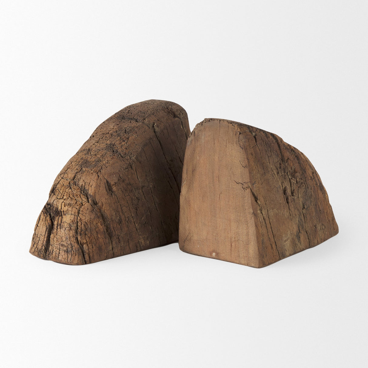 Incana Handmade Reclaimed Wooden Bookends by Mercana at Eve Furniture