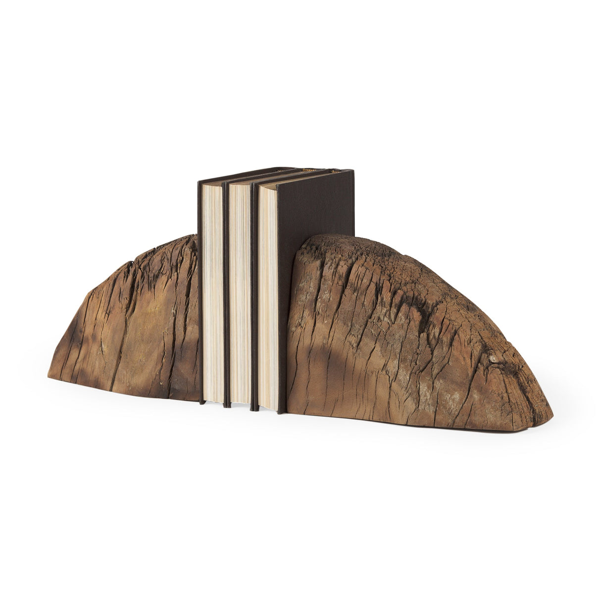 Incana Handmade Reclaimed Wooden Bookends by Mercana at Eve Furniture