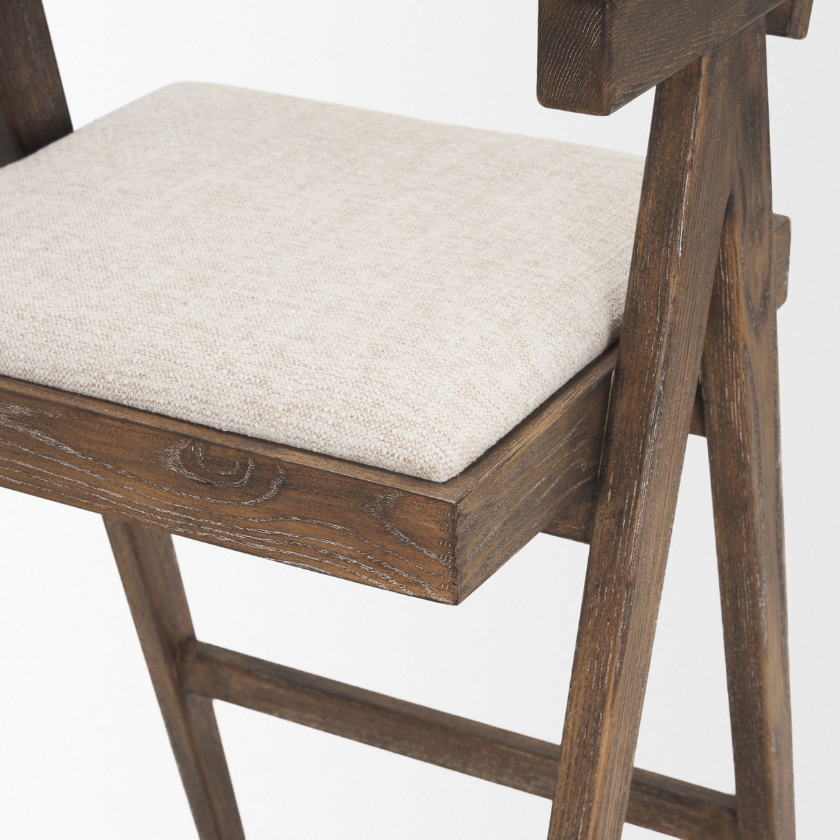 Indie Medium Brown Wood w/ Cane Bar Stool by Mercana at Eve Furniture