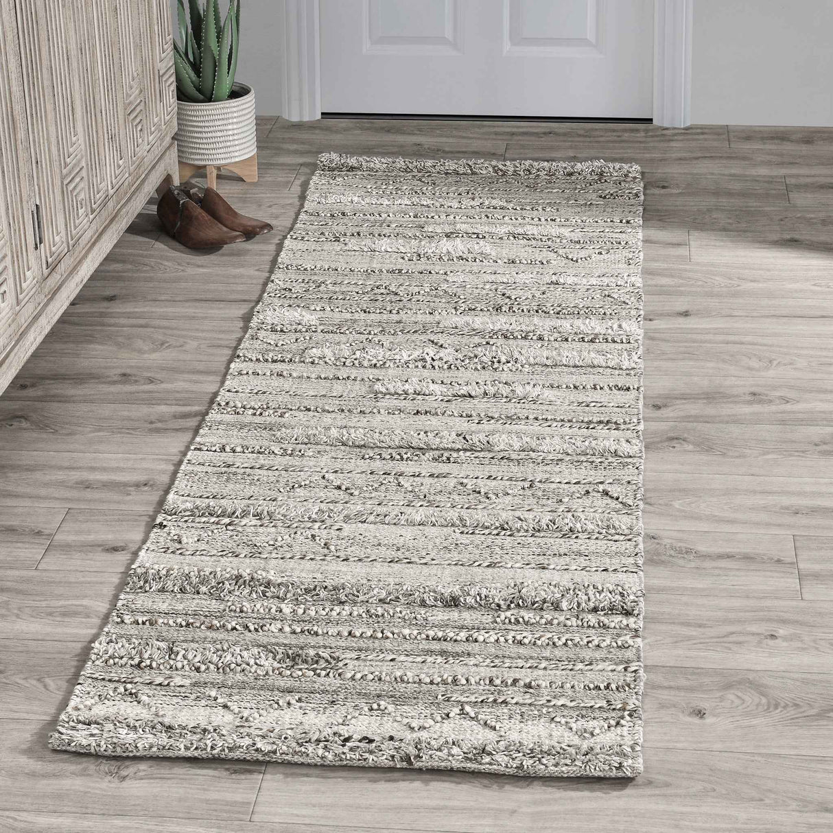 Indoor/Outdoor Fallon Gray Multi Rug by Classic Home at Eve Furniture