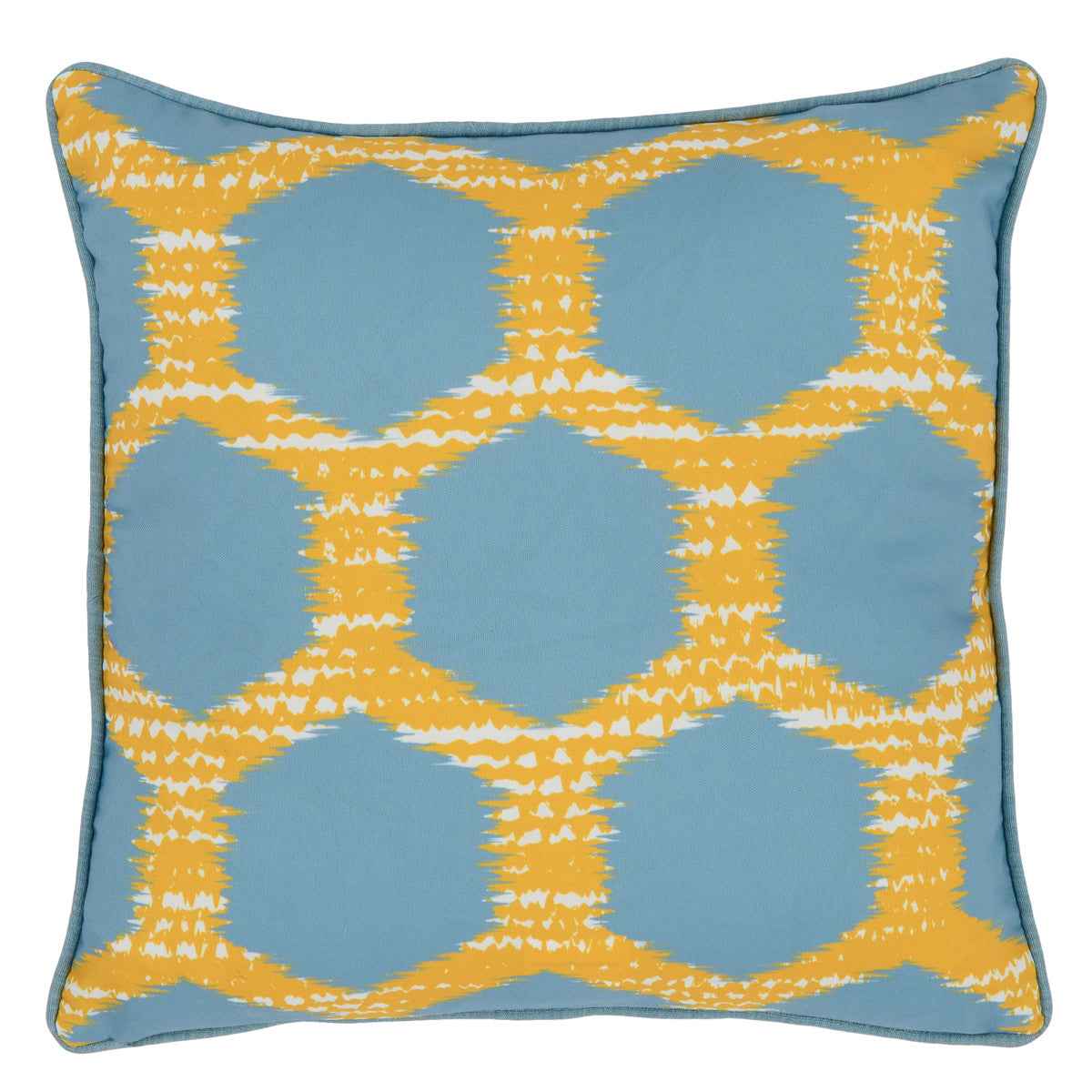 Indoor/Outdoor Gaines Yellow/Blue Throw Pillow (Set of 2) by Classic Home at Eve Furniture