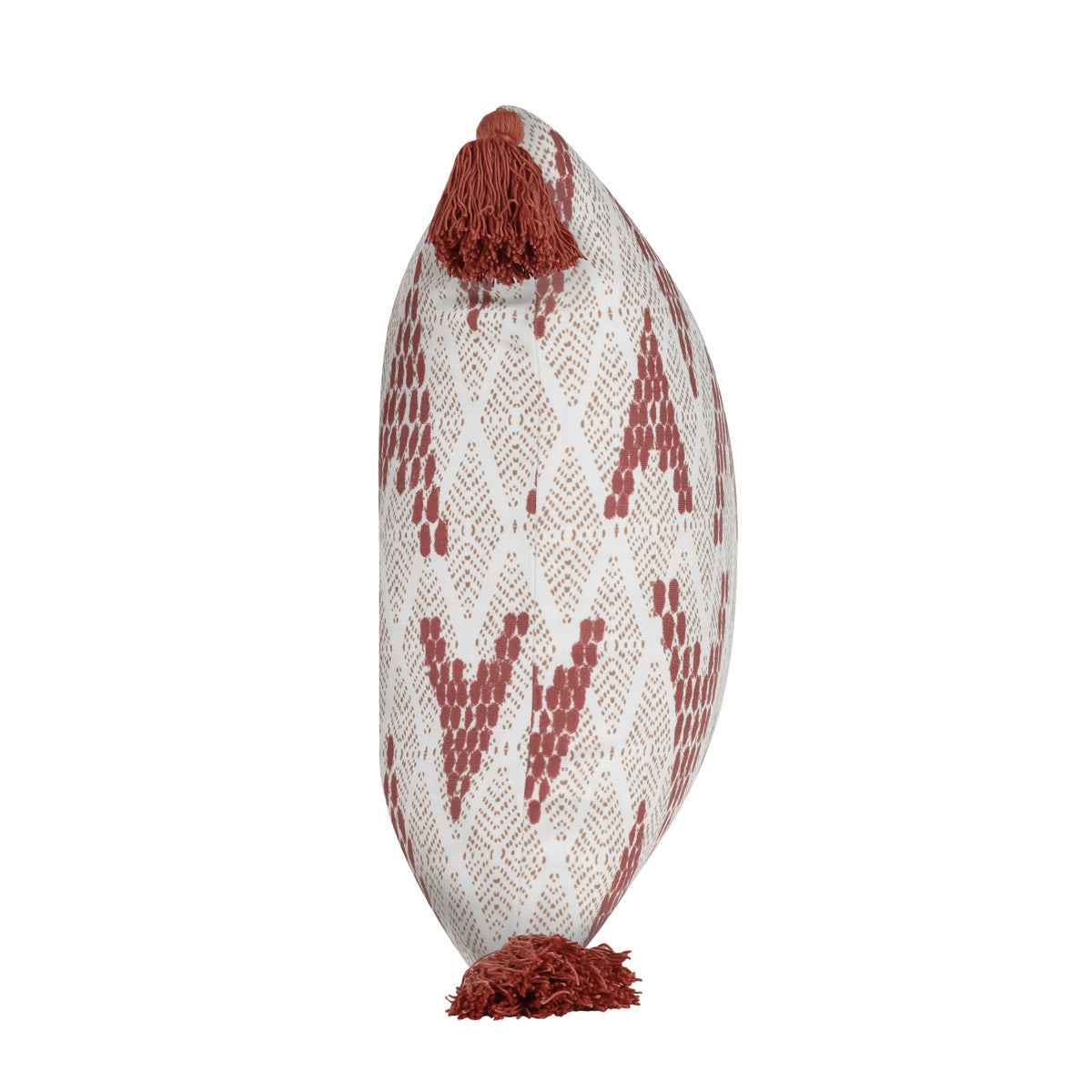 Indoor/Outdoor Sanibel Natural/Clay Red Throw Pillow (Set of 2) by Classic Home at Eve Furniture