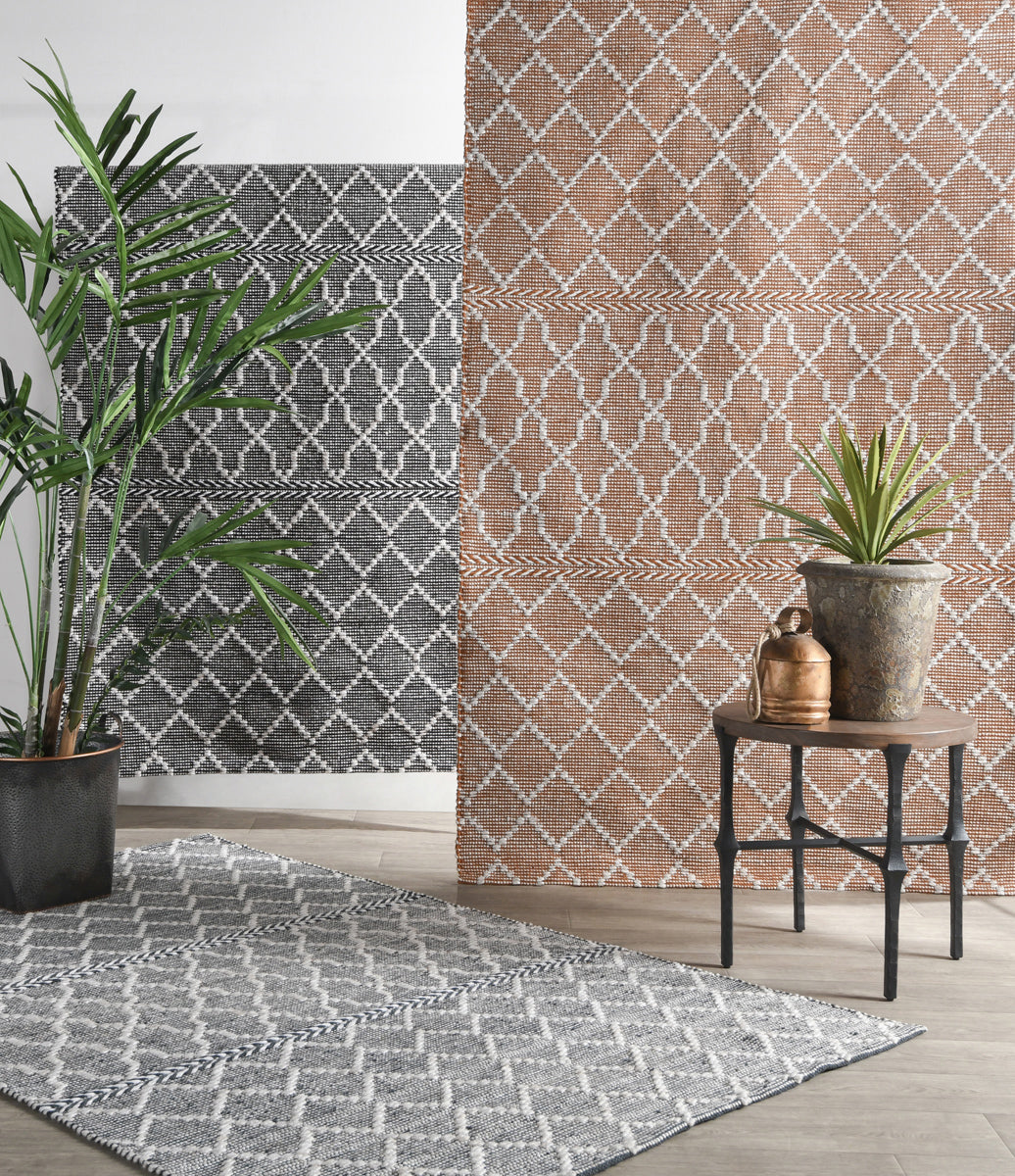 Indoor/Outdoor Sonora Black/Ivory Rug by Classic Home at Eve Furniture