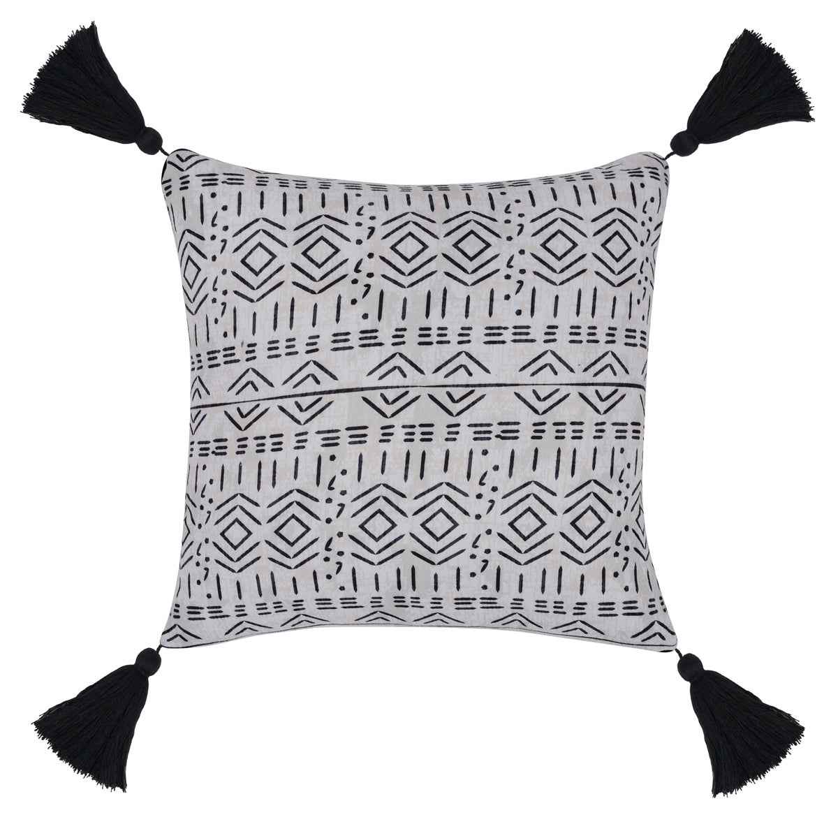 Indoor/Outdoor Zambia Natural 22x22 Throw Pillow (Set of 2) by Classic Home at Eve Furniture