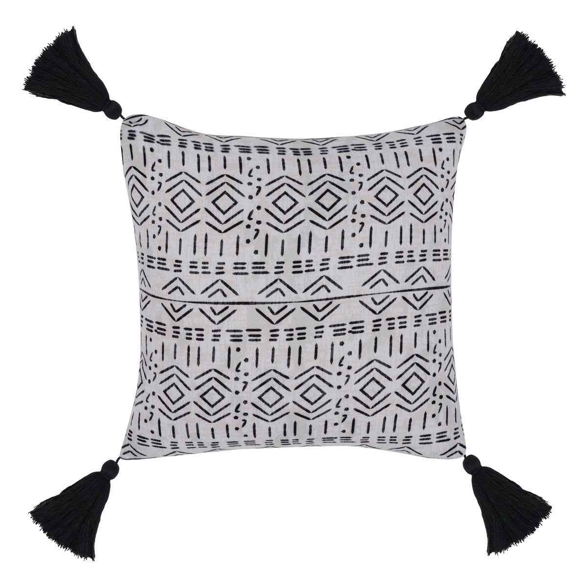 Indoor/Outdoor Zambia Natural 22x22 Throw Pillow (Set of 2) by Classic Home at Eve Furniture