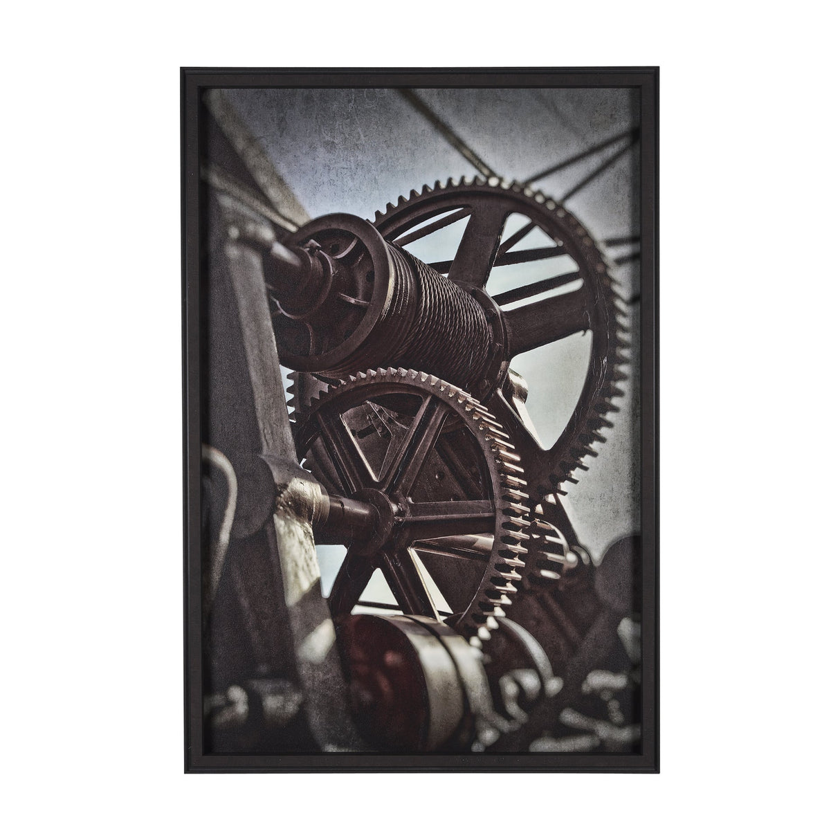 Industrial Collect - Motion by Michael Banks a Hand Embellished Textured Framed Photo Art Print by Mercana at Eve Furniture
