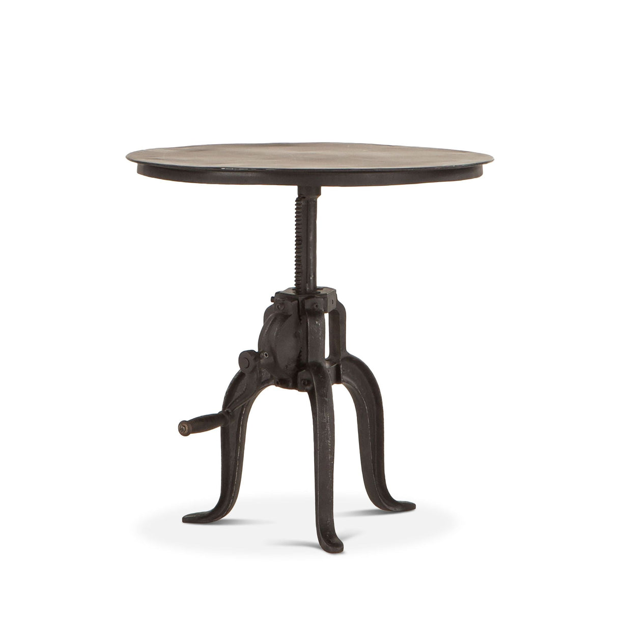 Industrial Loft 24" Adjustable Side Table in Matte Black by Home Trends & Design at Eve Furniture