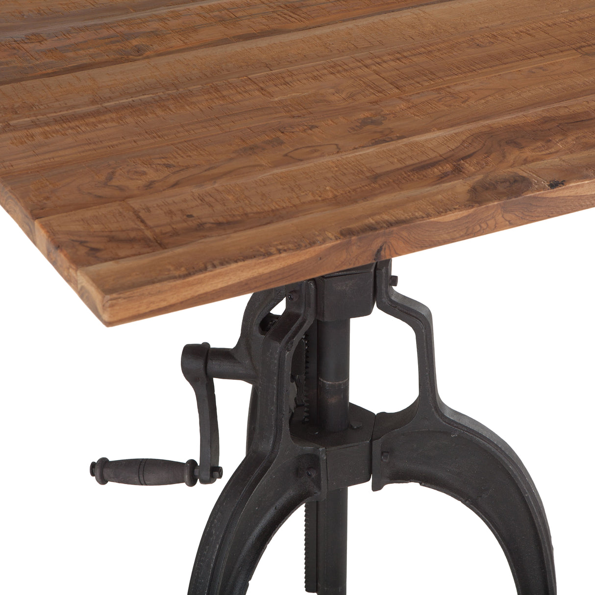 Industrial Loft 30" Adjustable Dining Table in Natural