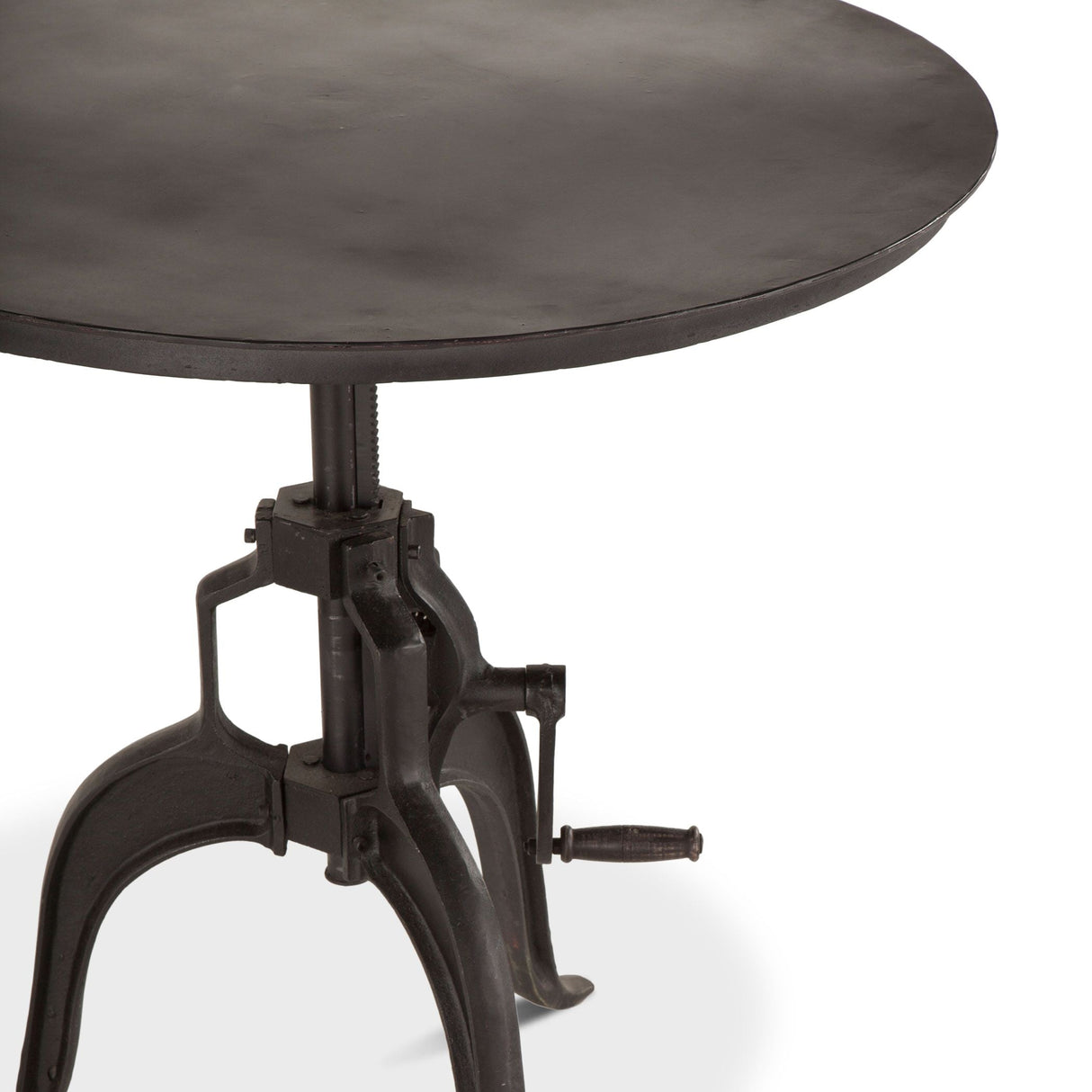 Industrial Loft 30" Adjustable Side Table in Matte Black by Home Trends & Design at Eve Furniture