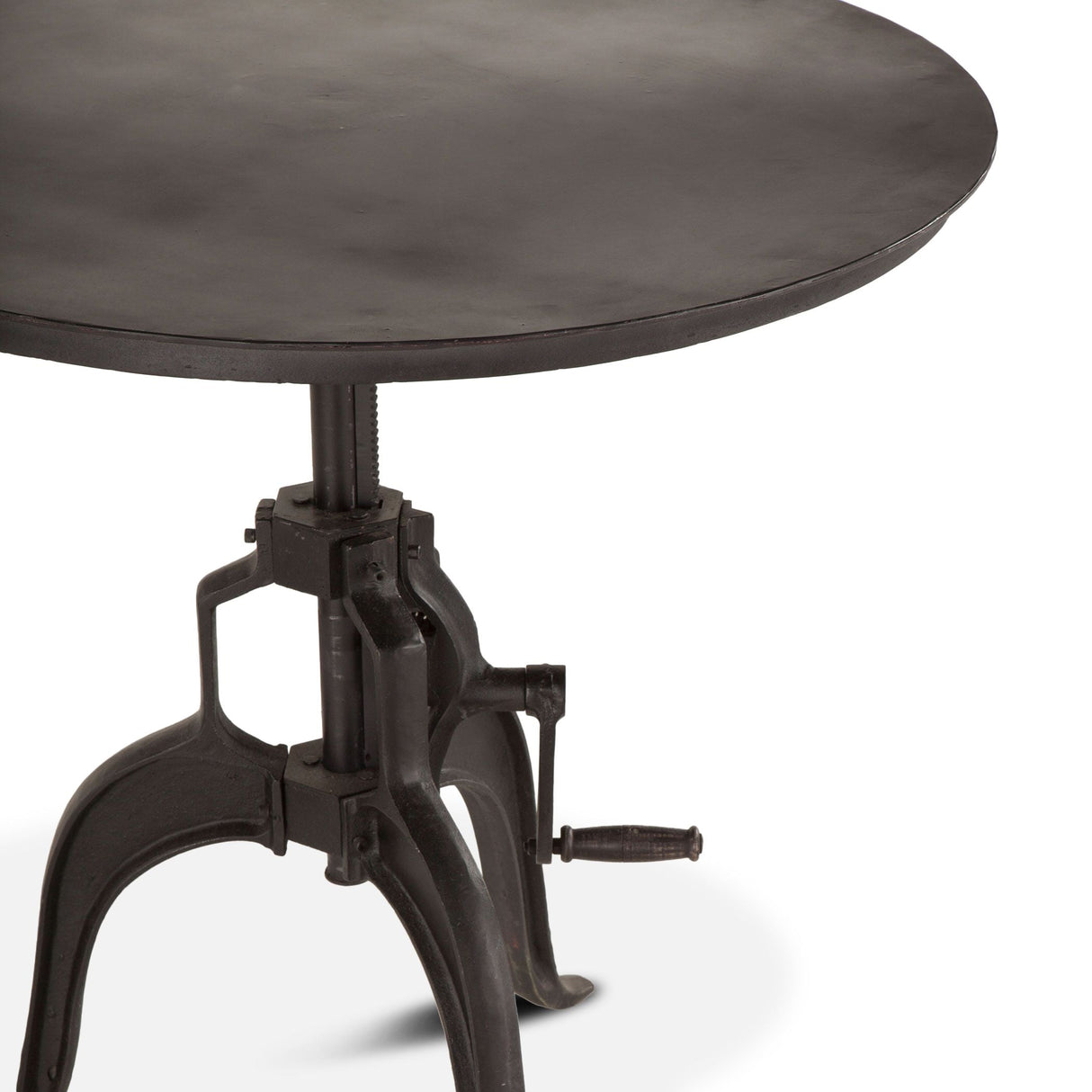 Industrial Loft 36" Adjustable Side Table in Matte Black by Home Trends & Design at Eve Furniture
