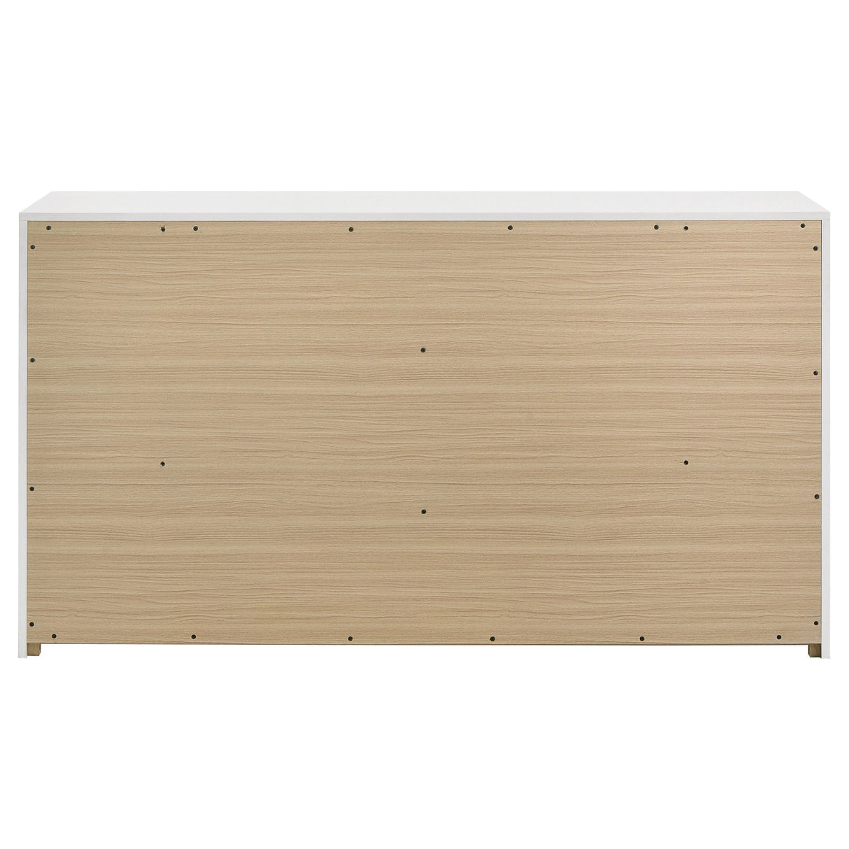 Ines White High Gloss 6-drawer Bedroom Dresser Cabinet by Coaster at Eve Furniture