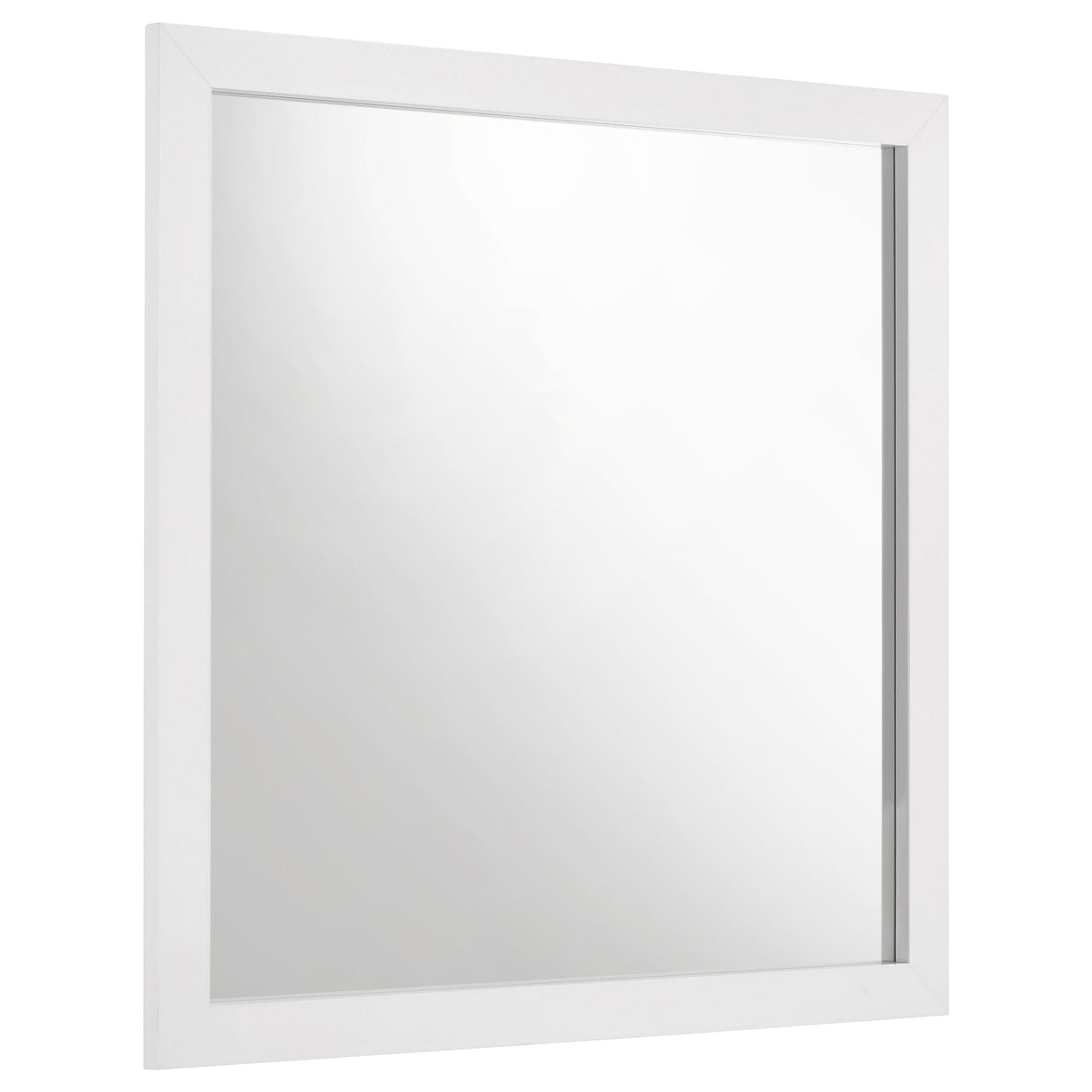Ines White High Gloss Dresser Mirror by Coaster at Eve Furniture