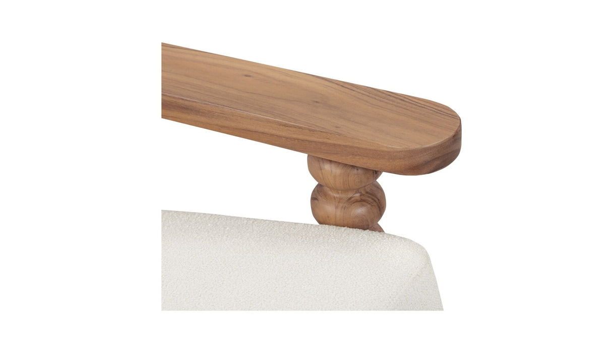 Ingrid Accent Chair Off White by Moe's Home at Eve Furniture