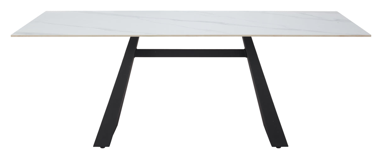 Inky White Dining Table by Zuomod at Eve Furniture