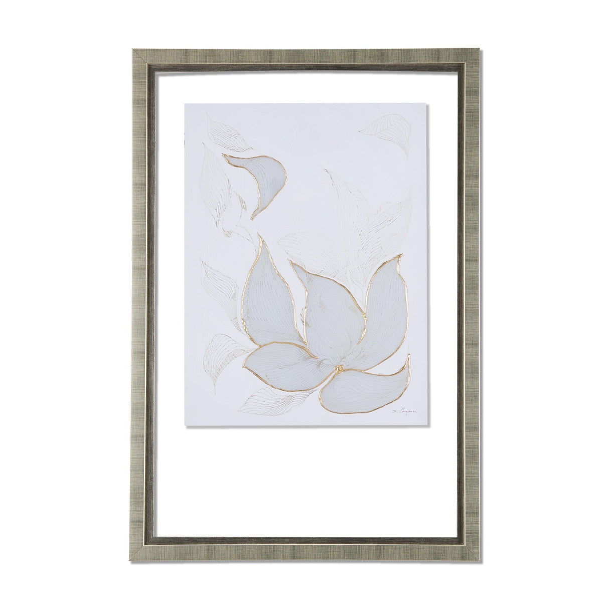 Interplay I by Mercana Studio a Hand Embellished Textured Framed Art Print Matted under Glass by Mercana at Eve Furniture
