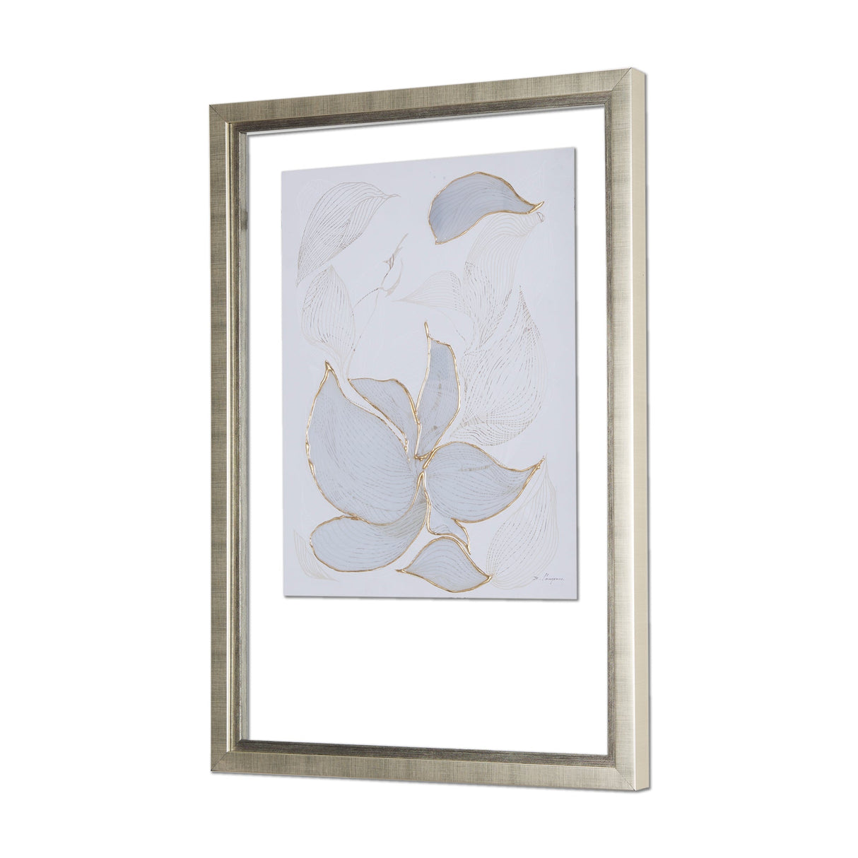 Interplay II by Mercana Studio a Hand Embellished Textured Framed Art Print Matted under Glass by Mercana at Eve Furniture