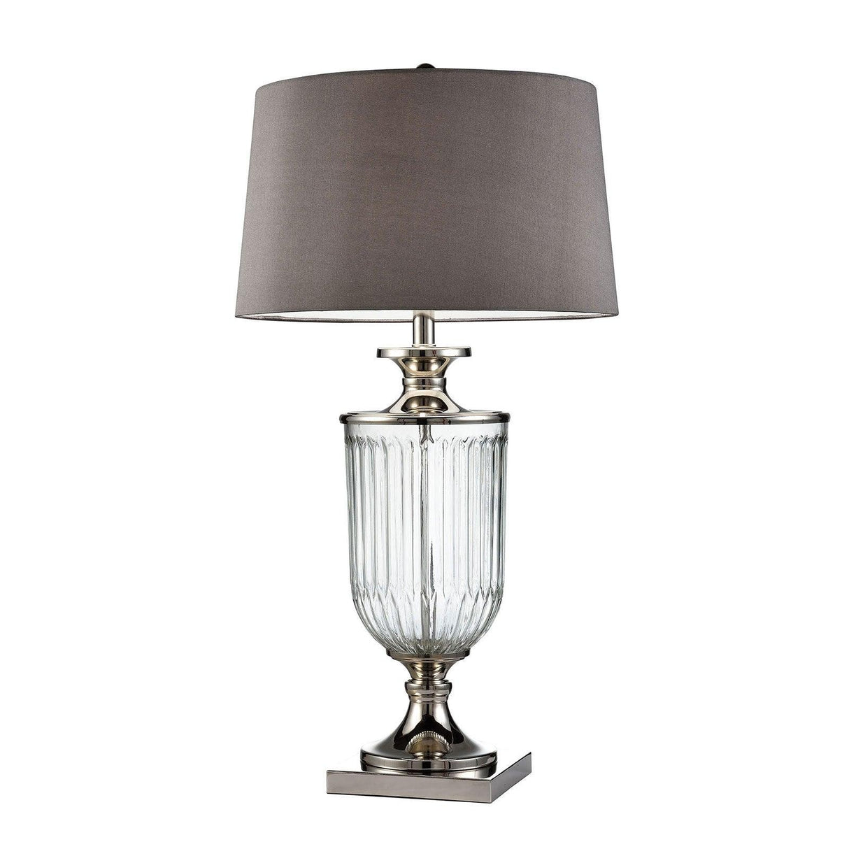 Ira Silver/Clear Table Lamp by Furniture of America at Eve Furniture