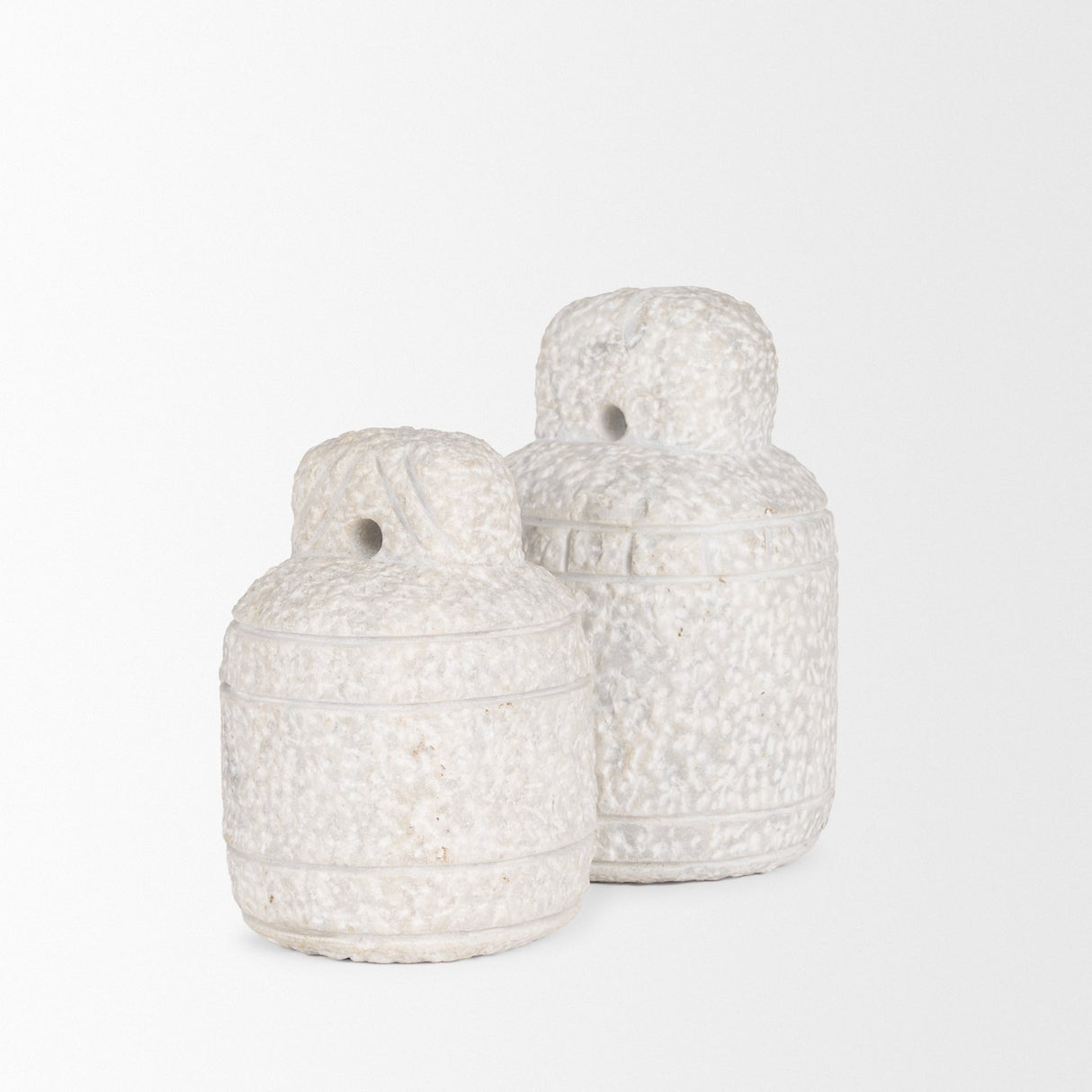 Irina Large White Marble Door Stopper by Mercana at Eve Furniture