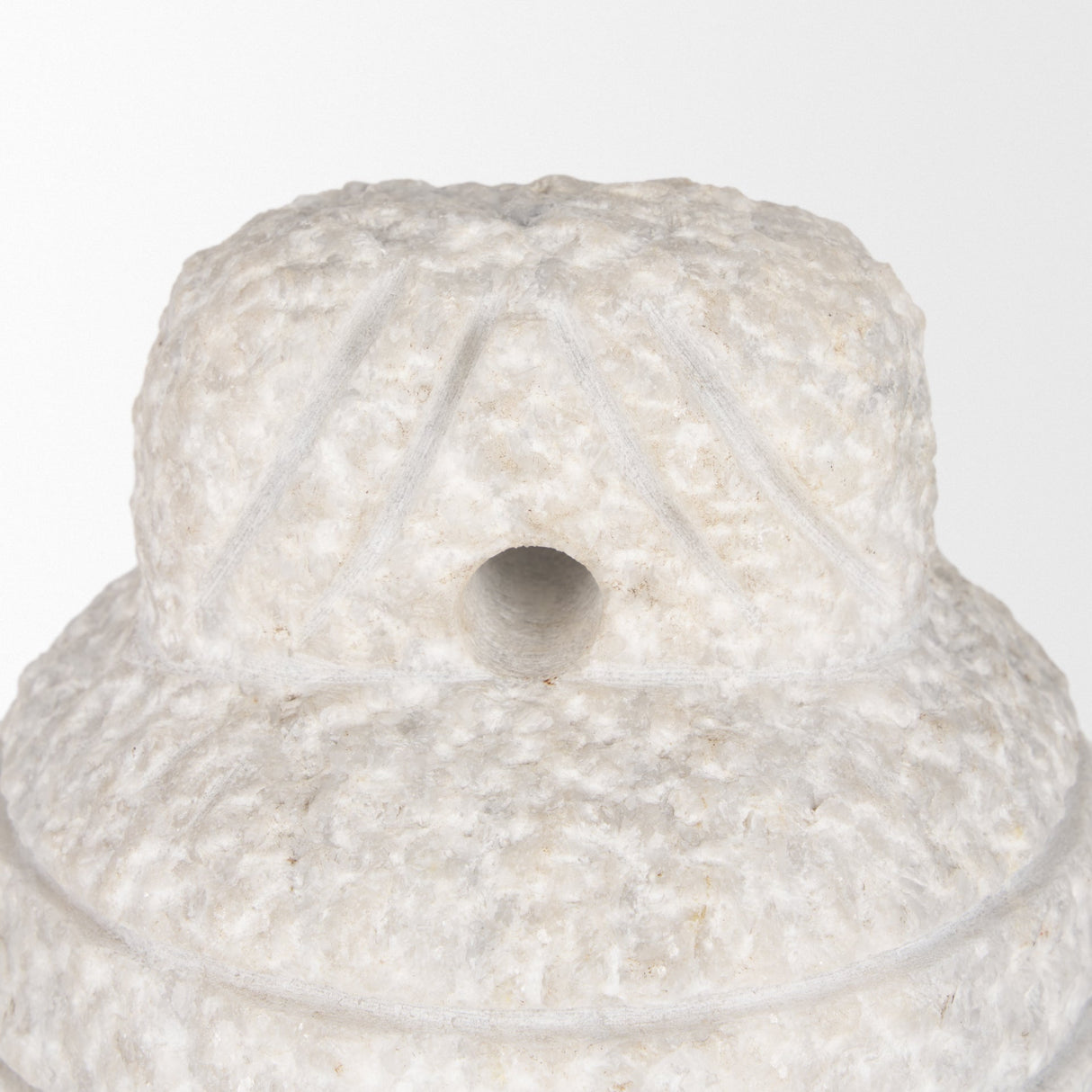 Irina Small White Marble Door Stopper by Mercana at Eve Furniture