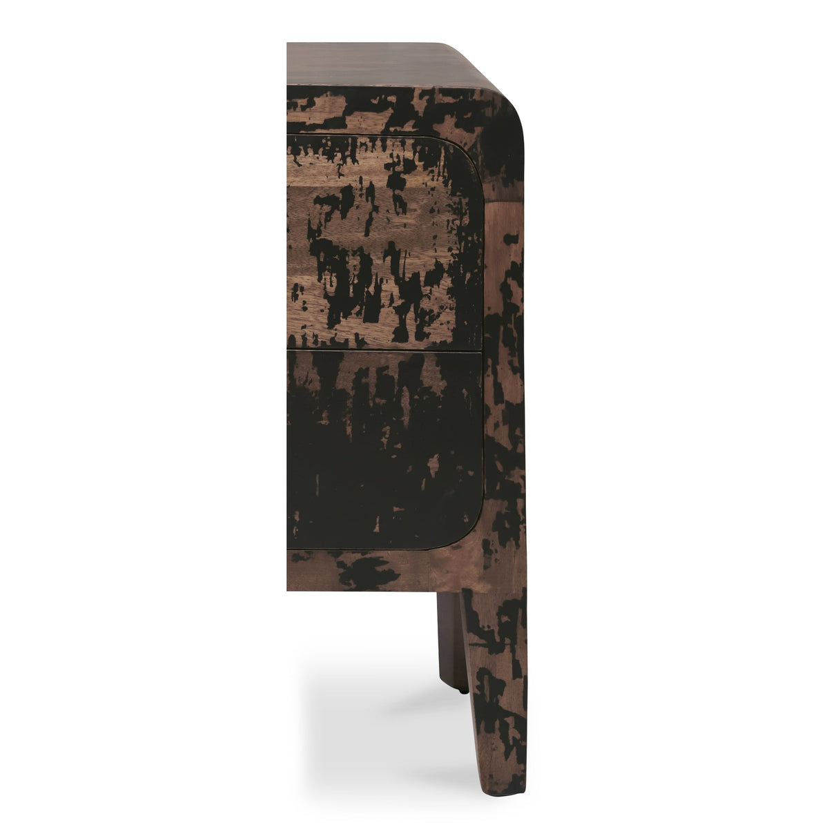 Iris Distressed Black Nightstand by MOES at Eve Furniture