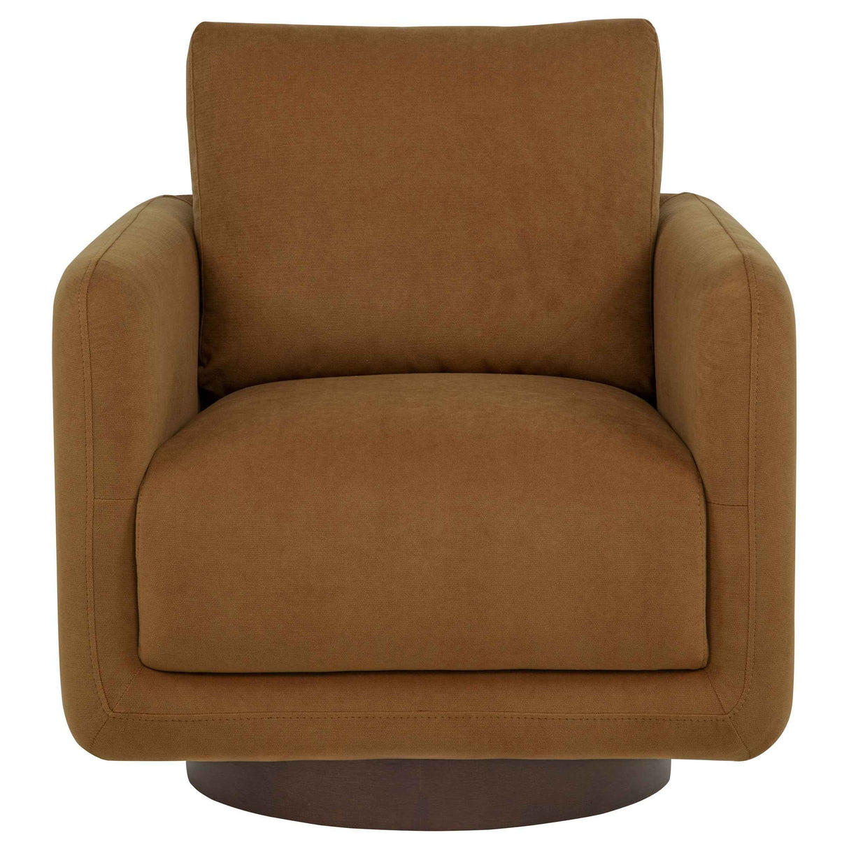Iris Rust Fabric Upholstered Swivel Accent Chair by Coaster at Eve Furniture