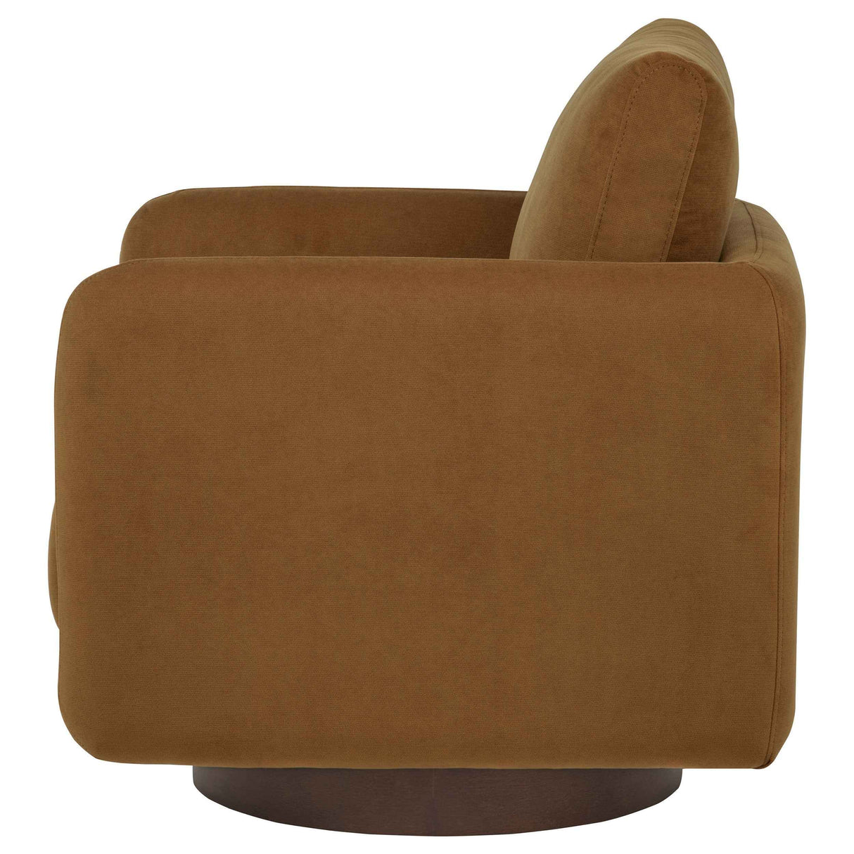 Iris Rust Fabric Upholstered Swivel Accent Chair by Coaster at Eve Furniture