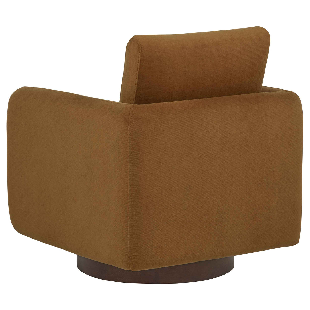 Iris Rust Fabric Upholstered Swivel Accent Chair by Coaster at Eve Furniture
