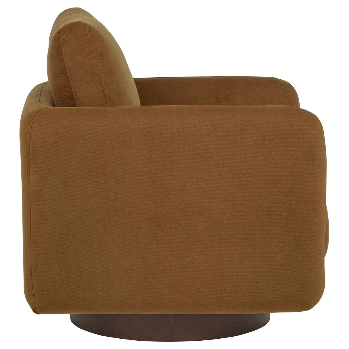 Iris Rust Fabric Upholstered Swivel Accent Chair by Coaster at Eve Furniture