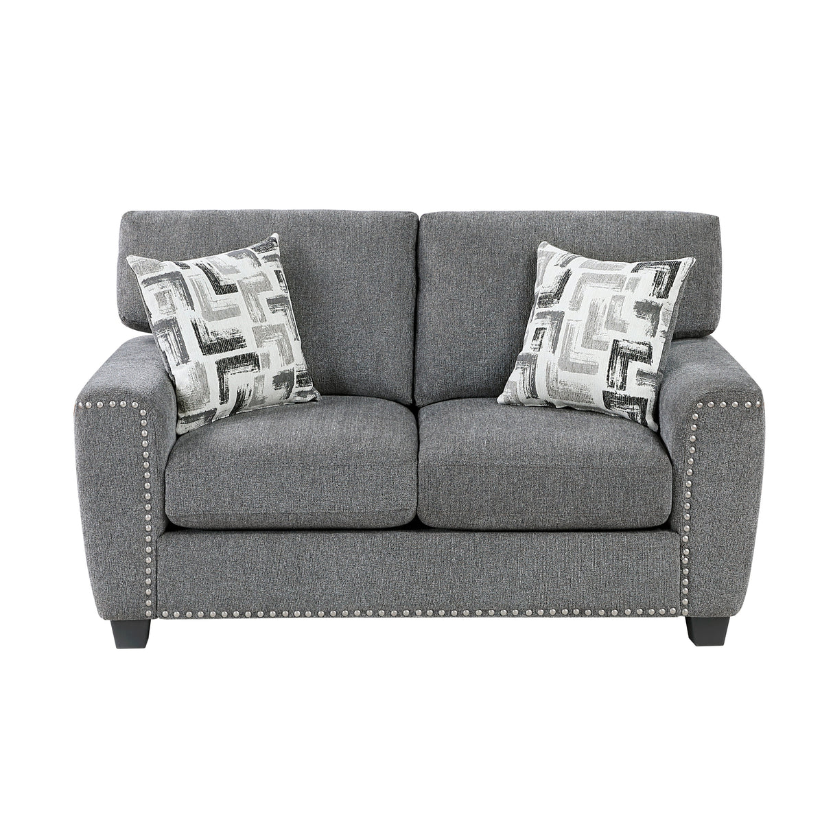 Isabel Dark Gray Living Room Set by Homelegance at Eve Furniture