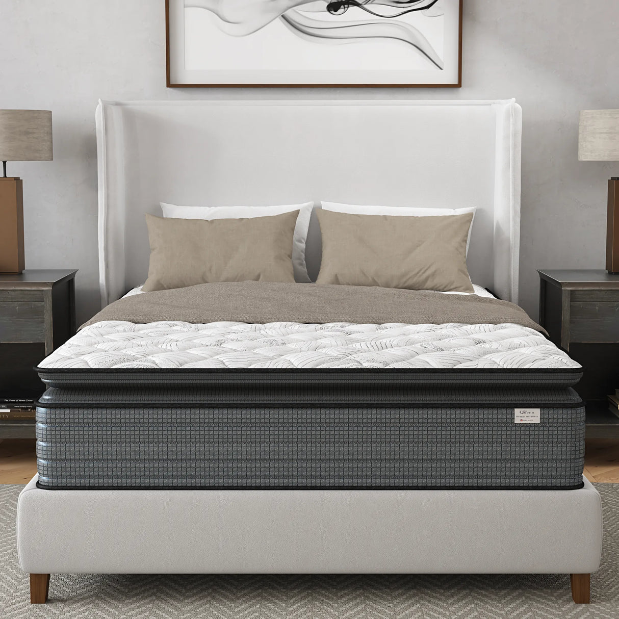 Isabella 14 Inches Hybrid Pillow Top Mattress by NapQueen at Eve Furniture