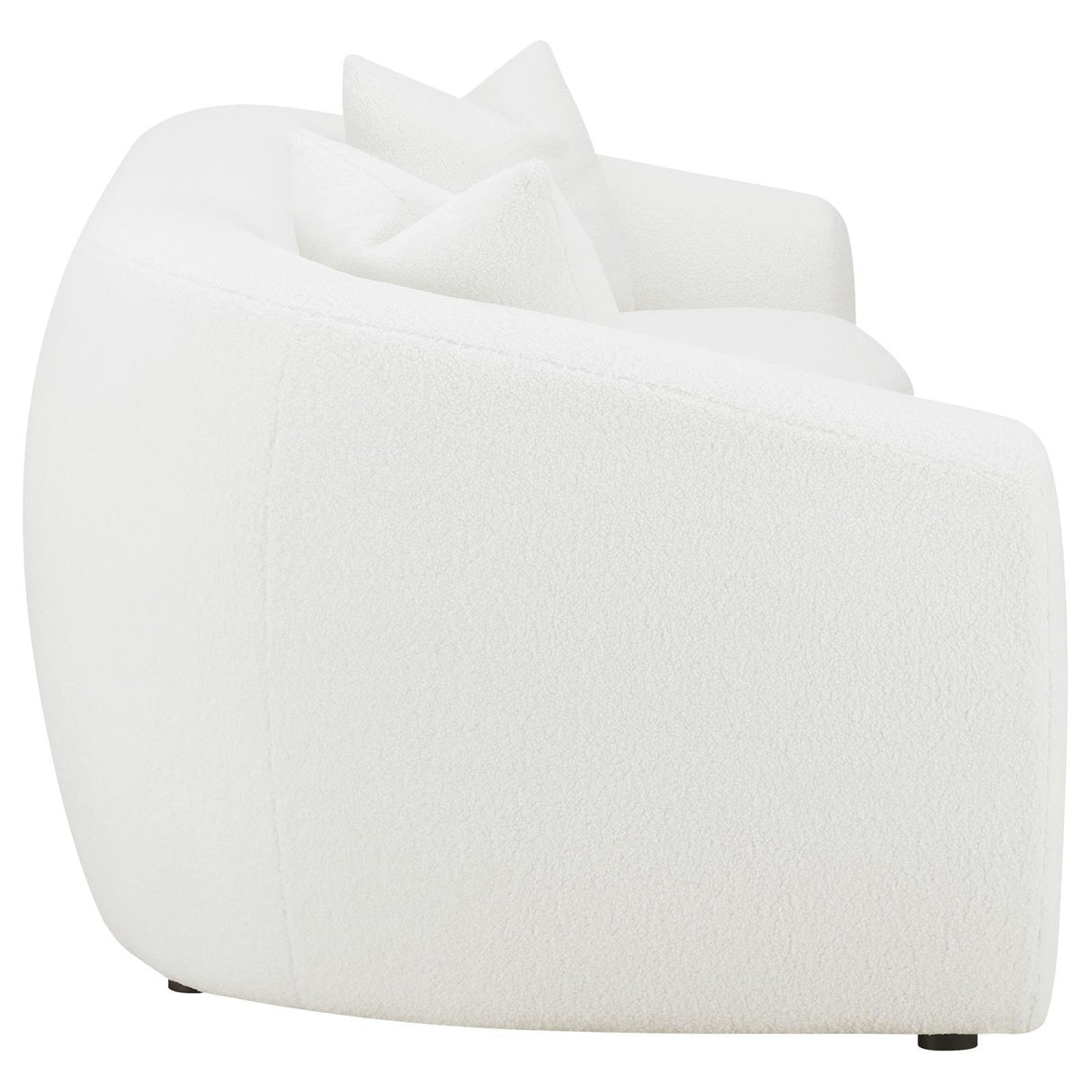 Isabella 2-piece Faux Sheepskin Upholstered Sofa Set Natural by Coaster at Eve Furniture