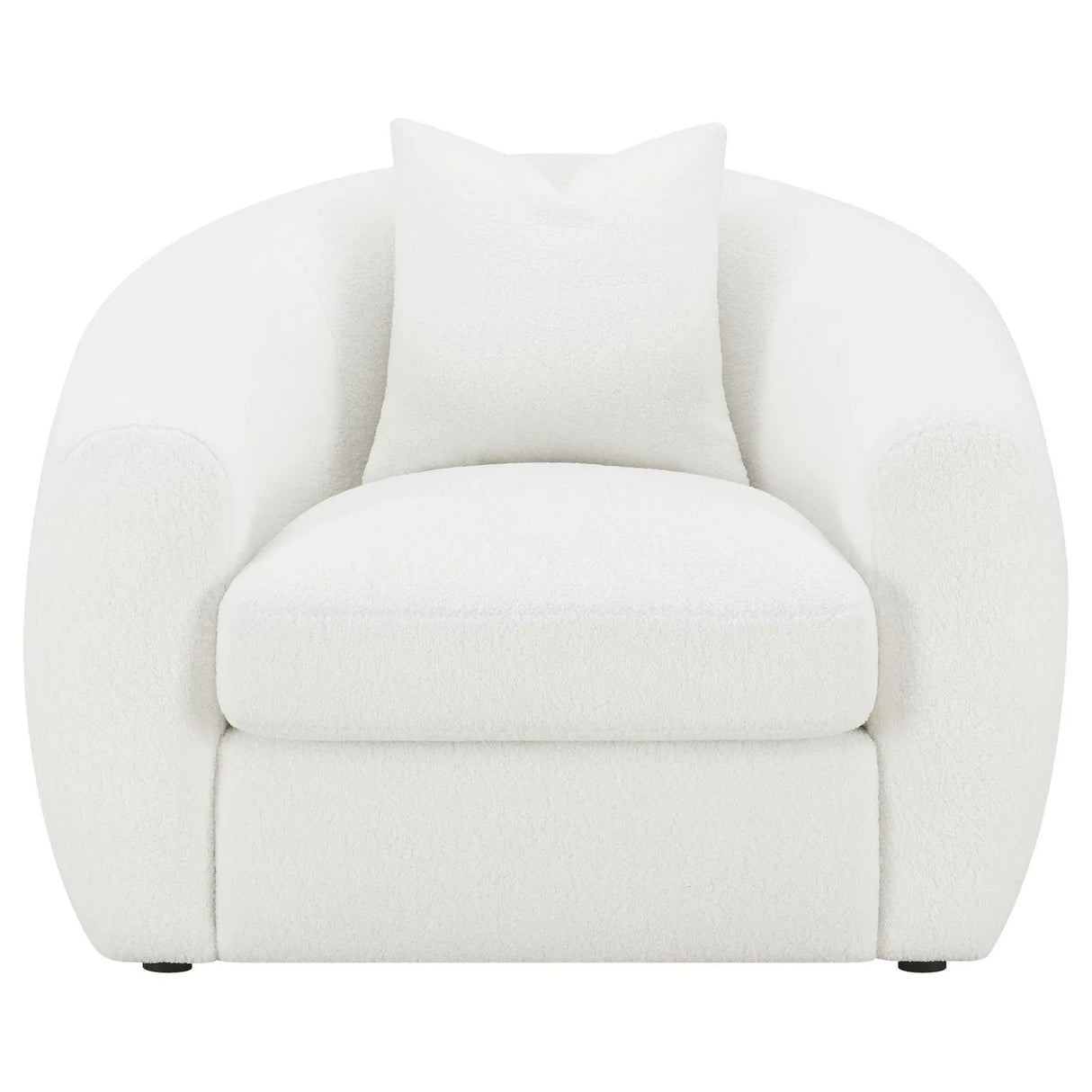 Isabella 3-piece Faux Sheepskin Upholstered Sofa Set Natural by Coaster at Eve Furniture